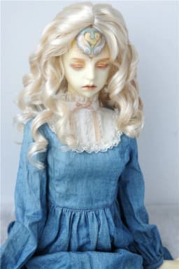 JD340 1/6 1/4 1/3 YOSD MSD SD Lady Roll curly Girlish Sauvage synthetic mohair BJD wigs 6-7" 7-8" 8-9" 9-10" doll accessories