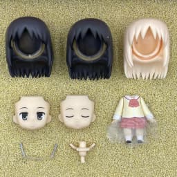 GSC Clay Man Hair white model OB11 doll accessories
