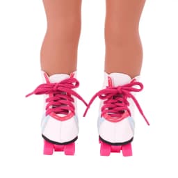 Roller Skating Shoes Doll Clothes Accessories Sequin Upper For 18Inch American Doll& 43 Cm Baby Dolls,Our Generation