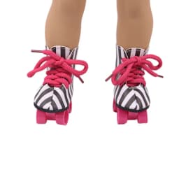 Roller Skating Shoes Doll Clothes Accessories Sequin Upper For 18Inch American Doll& 43 Cm Baby Dolls,Our Generation