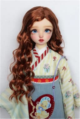 BJD Doll Wig 1/3 1/4 1/6 Elegant Pink Golden DD SD MSD YOSD Spot Inventory Soft Milk Silk Long Curly Hair Wig Doll Accessories