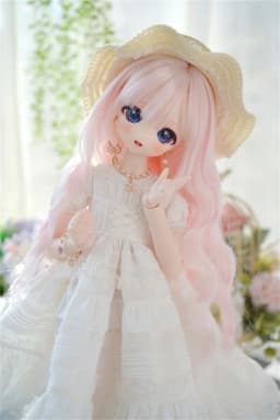 BJD / SD / DD Wig 1/3, Bear Sister / MDD High Temperature Silk Water Ripple Long Curly Hair BJD Doll Accessories (No Doll)