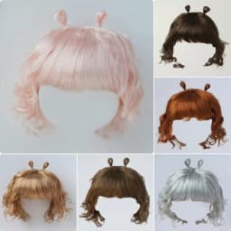 JD544 9-10inch 10-11inch 11-12inch Lovely Snail Feeler Synthetic Mohair BJD Wigs QBaby Blythes 18' Doll Accessories