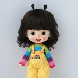 JD544 9-10inch 10-11inch 11-12inch Lovely Snail Feeler Synthetic Mohair BJD Wigs QBaby Blythes 18' Doll Accessories