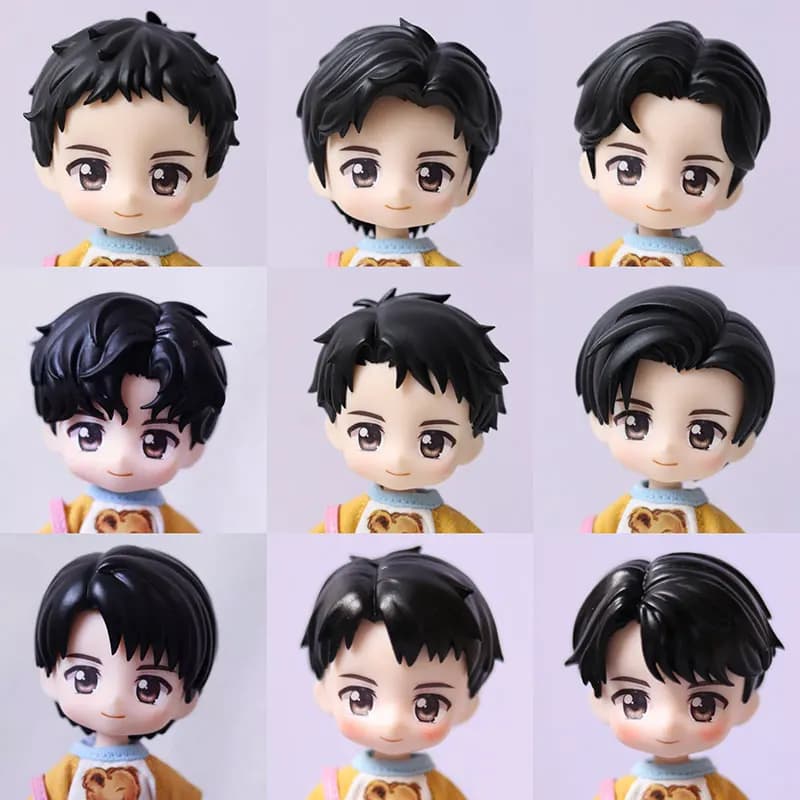 New Ob11 Doll Wig Gsc Hair Replacement Hair OB11 Head Split GSC Replace Face Doll Eye Doll Accessories