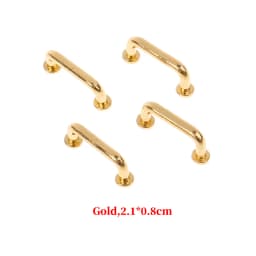 1:12 Miniature 4/8pcs Door Cabinet Closet Handles Drawer Pulls Knobs Metal DIY Dollhouse Furniture Accessories Decor