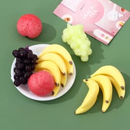 1:12 Mini Simulation Artificial Fruits and Vegetables Doll House Vegetable Bamboo Basket Miniature Accessories for Children