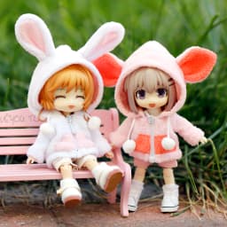 New Doll Clothes Fashion Cute cartoon plush animal coat for ob11,obitsu11,GSC, molly,1/12bjd doll clothes accessories for doll