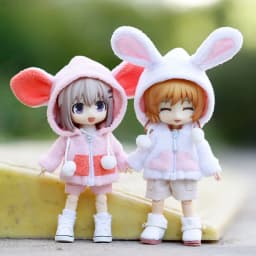 New Doll Clothes Fashion Cute cartoon plush animal coat for ob11,obitsu11,GSC, molly,1/12bjd doll clothes accessories for doll