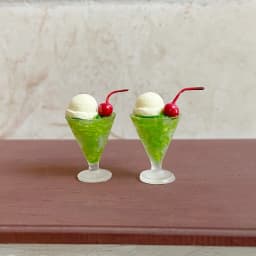 1/2pcs Drink Ice Cream Cups Cocktail Glass Model Pretend Play Mini Food Fit Play House Toy Doll Accessories Dollhouse Miniature