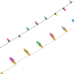 1/12 Dollhouse Miniature Festival Decorative 1M Lamp String Fake Lights Bulb Mini Furniture Doll Accessories