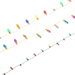 1/12 Dollhouse Miniature Festival Decorative 1M Lamp String Fake Lights Bulb Mini Furniture Doll Accessories