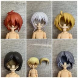 GSC Clay Man hair OB11 hair doll accessories