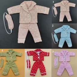 High Quality Accessories for ob11 obitsu 11 5 Colors Sleep Clothes New Cute Clothes 1/111/12 Doll Clothes Doll Pajamas