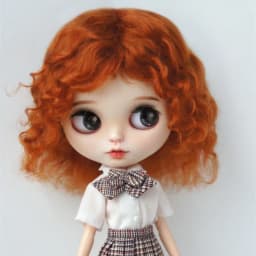 Fjusuns JD738 9-10inch 23-25cm 10-11inch 26-28cm Messy Baby Curly Soft Wave Mohair BJD Wigs QBaby Blythes Doll Accessories