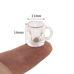 4Pcs 1/12 Doll House Miniature Resin Wine Glass Simulation Goblet Model Toys for Mini Decoration Dollhouse Accessories