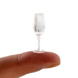 4Pcs 1/12 Doll House Miniature Resin Wine Glass Simulation Goblet Model Toys for Mini Decoration Dollhouse Accessories
