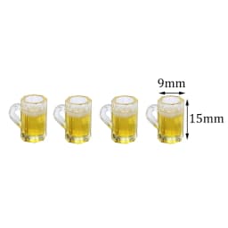 4Pcs 1/12 Doll House Miniature Resin Wine Glass Simulation Goblet Model Toys for Mini Decoration Dollhouse Accessories