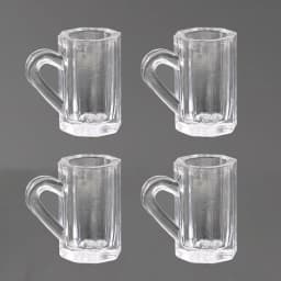 4Pcs 1/12 Doll House Miniature Resin Wine Glass Simulation Goblet Model Toys for Mini Decoration Dollhouse Accessories