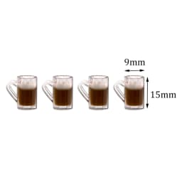 4Pcs 1/12 Doll House Miniature Resin Wine Glass Simulation Goblet Model Toys for Mini Decoration Dollhouse Accessories