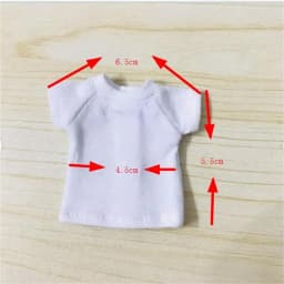 New cute cartoon pattern clothes T-shirt suitable for ob11 obitsu 11 Molly 1/8dolls 1/10 dolls 1/12 doll clothes accessories