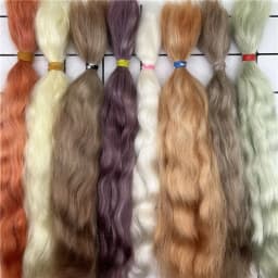 25-30cm 10grams /bag Reborn Doll Mohair DIY 1/3 1/4 BJD Doll Wig Top Quality Reborn Doll Mohair Hand Rooted Doll Hair Accessory