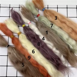 25-30cm 10grams /bag Reborn Doll Mohair DIY 1/3 1/4 BJD Doll Wig Top Quality Reborn Doll Mohair Hand Rooted Doll Hair Accessory