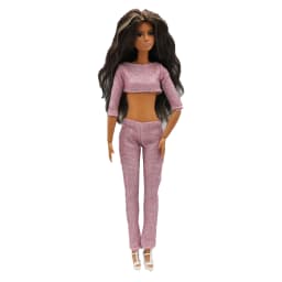New 30cm 1/6 Bling bling short T-shirt trousers Daily Wear Doll Accessories Clothes for Barbies doll