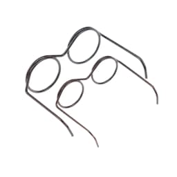 10Pcs Fashion Mini Round Frame Lensless Retro Cool Doll Glasses For Doll 30cm Decor