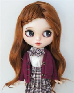 Jusuns Doll Wig JD204 6-7' 7-8' 8-9' 9-10' Long Lady Braids Wave 1/6 1/4 1/3 YOSD MSD SD Blythes Synthetic Mohair BJD Hair