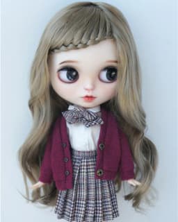 Jusuns Doll Wig JD204 6-7' 7-8' 8-9' 9-10' Long Lady Braids Wave 1/6 1/4 1/3 YOSD MSD SD Blythes Synthetic Mohair BJD Hair