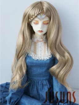 Jusuns Doll Wig JD204 6-7' 7-8' 8-9' 9-10' Long Lady Braids Wave 1/6 1/4 1/3 YOSD MSD SD Blythes Synthetic Mohair BJD Hair