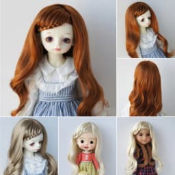 Jusuns Doll Wig JD204 6-7' 7-8' 8-9' 9-10' Long Lady Braids Wave 1/6 1/4 1/3 YOSD MSD SD Blythes Synthetic Mohair BJD Hair
