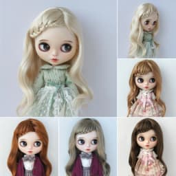 Jusuns Doll Wig JD204 6-7' 7-8' 8-9' 9-10' Long Lady Braids Wave 1/6 1/4 1/3 YOSD MSD SD Blythes Synthetic Mohair BJD Hair