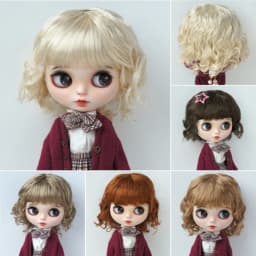 【JUSUNS】JD260 9-10" 10-11" 11-12" Doll Wig For Girl! Boneka Slight Lady Curls Synthetic Mohair BJD Wigs Blythes Accessories
