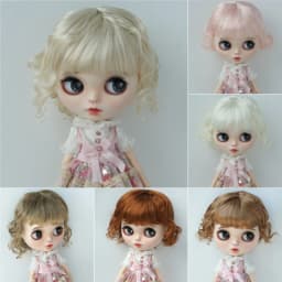 【JUSUNS】JD260 9-10" 10-11" 11-12" Doll Wig For Girl! Boneka Slight Lady Curls Synthetic Mohair BJD Wigs Blythes Accessories