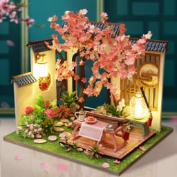 New DIY Wooden Dollhouse Miniature Landscape With Furniture Chinese Loft Doll Houses Assemble Toy Children Birthday Gift Casa