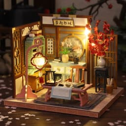 New DIY Wooden Dollhouse Miniature Landscape With Furniture Chinese Loft Doll Houses Assemble Toy Children Birthday Gift Casa