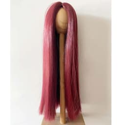 New Style 1/3 1/4 1/6 1/8 Bjd SD Doll Wig High Temperature Wire Long Straight Wine Red Wig For BJD Hair Wig