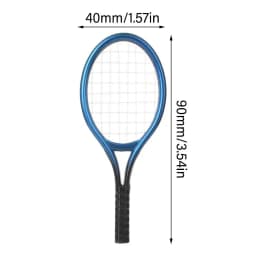4PCS/Set Doll Tennis Racket kits Miniature Racquet Ball Bag Creative Photo Props For 1/6 1/12 DIY Dollhouse Accessories