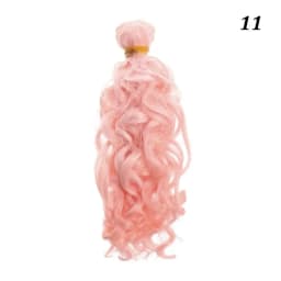 15*100cm Fashion Mini Tresses Doll Hair 1/6 1/4 1/3  High-Temperature Curly Wigs Screw Periwig Toy Toupee Kids Gifts Accessories