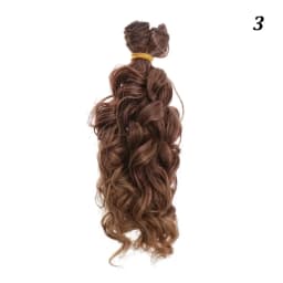 15*100cm Fashion Mini Tresses Doll Hair 1/6 1/4 1/3  High-Temperature Curly Wigs Screw Periwig Toy Toupee Kids Gifts Accessories