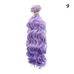 15*100cm Fashion Mini Tresses Doll Hair 1/6 1/4 1/3  High-Temperature Curly Wigs Screw Periwig Toy Toupee Kids Gifts Accessories