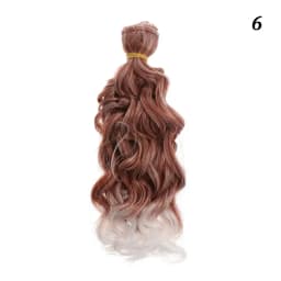 15*100cm Fashion Mini Tresses Doll Hair 1/6 1/4 1/3  High-Temperature Curly Wigs Screw Periwig Toy Toupee Kids Gifts Accessories