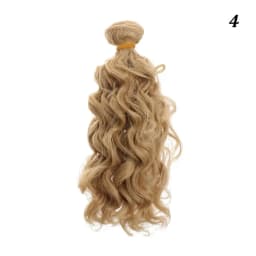 15*100cm Fashion Mini Tresses Doll Hair 1/6 1/4 1/3  High-Temperature Curly Wigs Screw Periwig Toy Toupee Kids Gifts Accessories