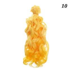 15*100cm Fashion Mini Tresses Doll Hair 1/6 1/4 1/3  High-Temperature Curly Wigs Screw Periwig Toy Toupee Kids Gifts Accessories