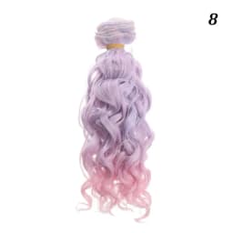 15*100cm Fashion Mini Tresses Doll Hair 1/6 1/4 1/3  High-Temperature Curly Wigs Screw Periwig Toy Toupee Kids Gifts Accessories