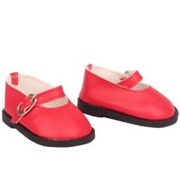 Doll Talk Fashion Hasp Leather Shoes Mini Handmade Doll Shoes 7cm Kawaii PInk Red Shoes For New Reborn Baby Dolls 43 cm
