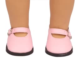 Doll Talk Fashion Hasp Leather Shoes Mini Handmade Doll Shoes 7cm Kawaii PInk Red Shoes For New Reborn Baby Dolls 43 cm