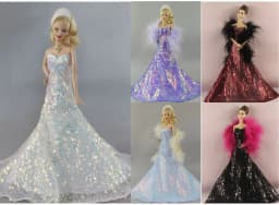 1 Set Doll Clothes 1:6 Scale Dress Outfit for 11.5 Inch 30cm Doll Many Style for Choice Gifts for Girls Doll Accessories #7